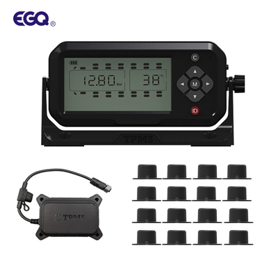 tipo roda 433.92MHz da pasta do sistema 16 do monitor da pressão de pneumático 12mA do sensor carro TPMS de 203 libras por polegada quadrada
