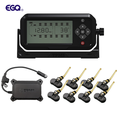 Sensor de haste de válvula de 8 rodas Reboque Sistema TPMS Sistema de monitoramento da pressão dos pneus