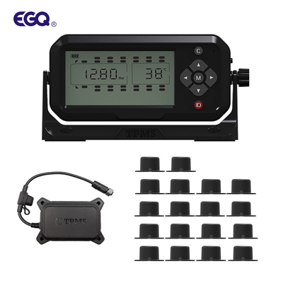Display LCD Sistema de Monitoramento da Pressão dos Pneus Caminhão TPMS Para 18 Rodas