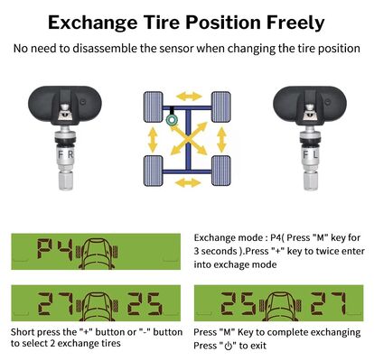 MY66T Sensor interno do TPMS de monitorização de umidade do pneu