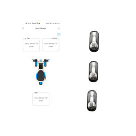 Bicicleta TPMS de Wheeler Tire Pressure Sensor 120 libra por polegada quadrada BLE da parte dianteira 3 para bicicletas