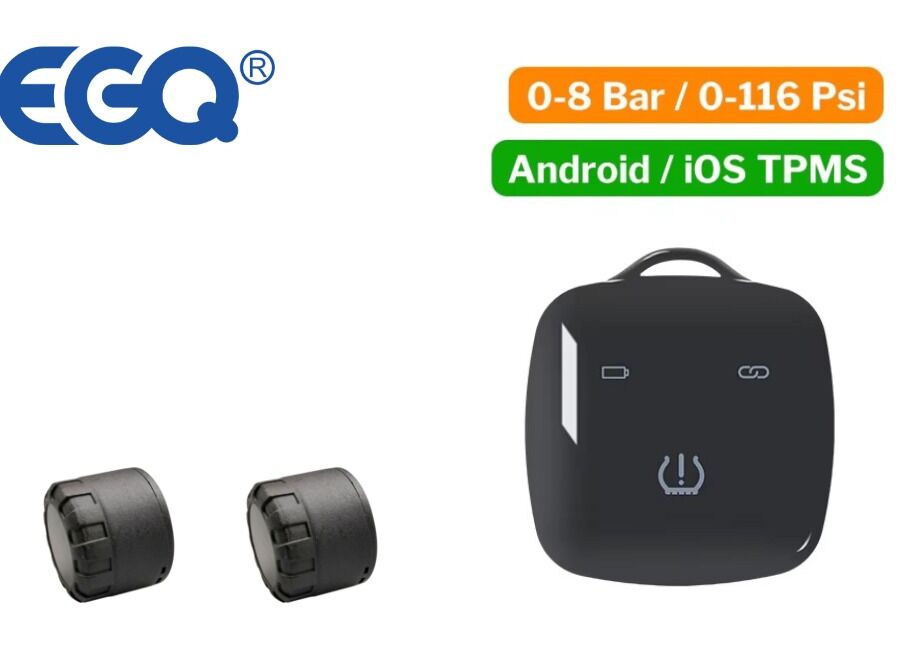 Sensor externo para moto com proteção IP67 à prova d'água e frequência de 433MHz para dados dos pneus do veículo